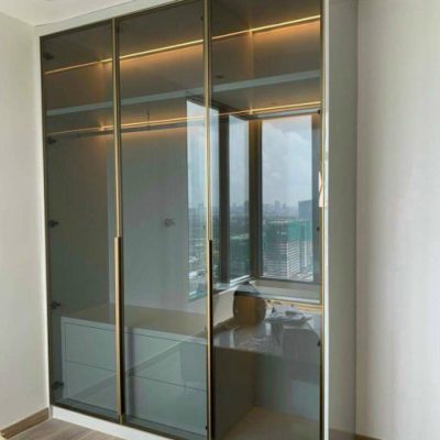 Cánh kính tủ áo tay CNC 1100mm