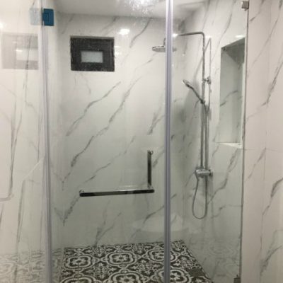Phòng tắm kính 1 cánh mở