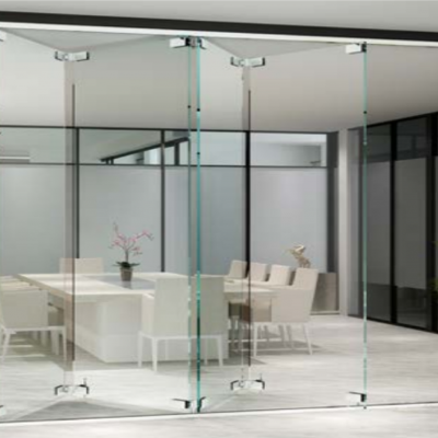 Cửa xếp trượt kính cường lực