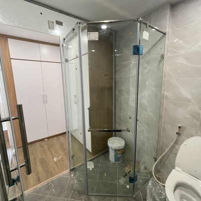 Cabin kính tay nắm vuông cao cấp đẹp hiện đại